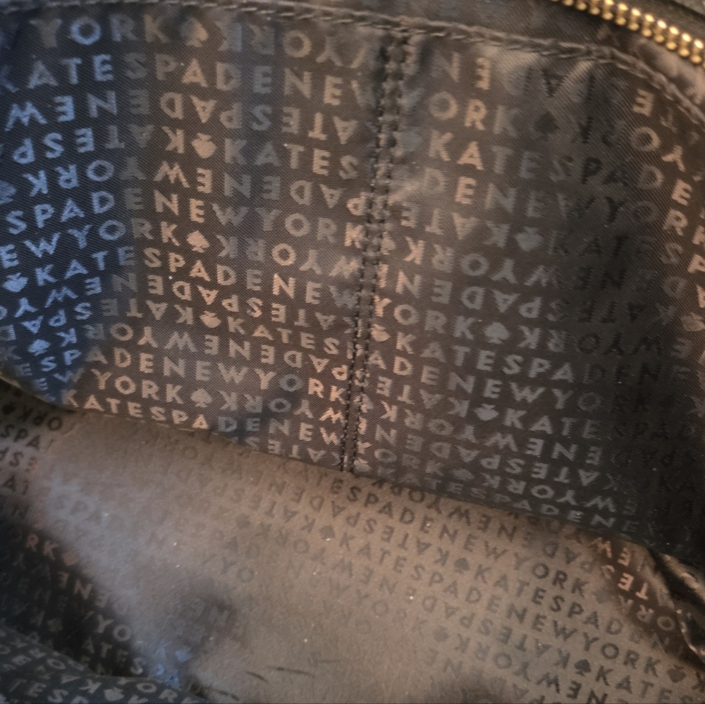 kate spade Black and White Heart-Print Tote - Picture 9 of 10